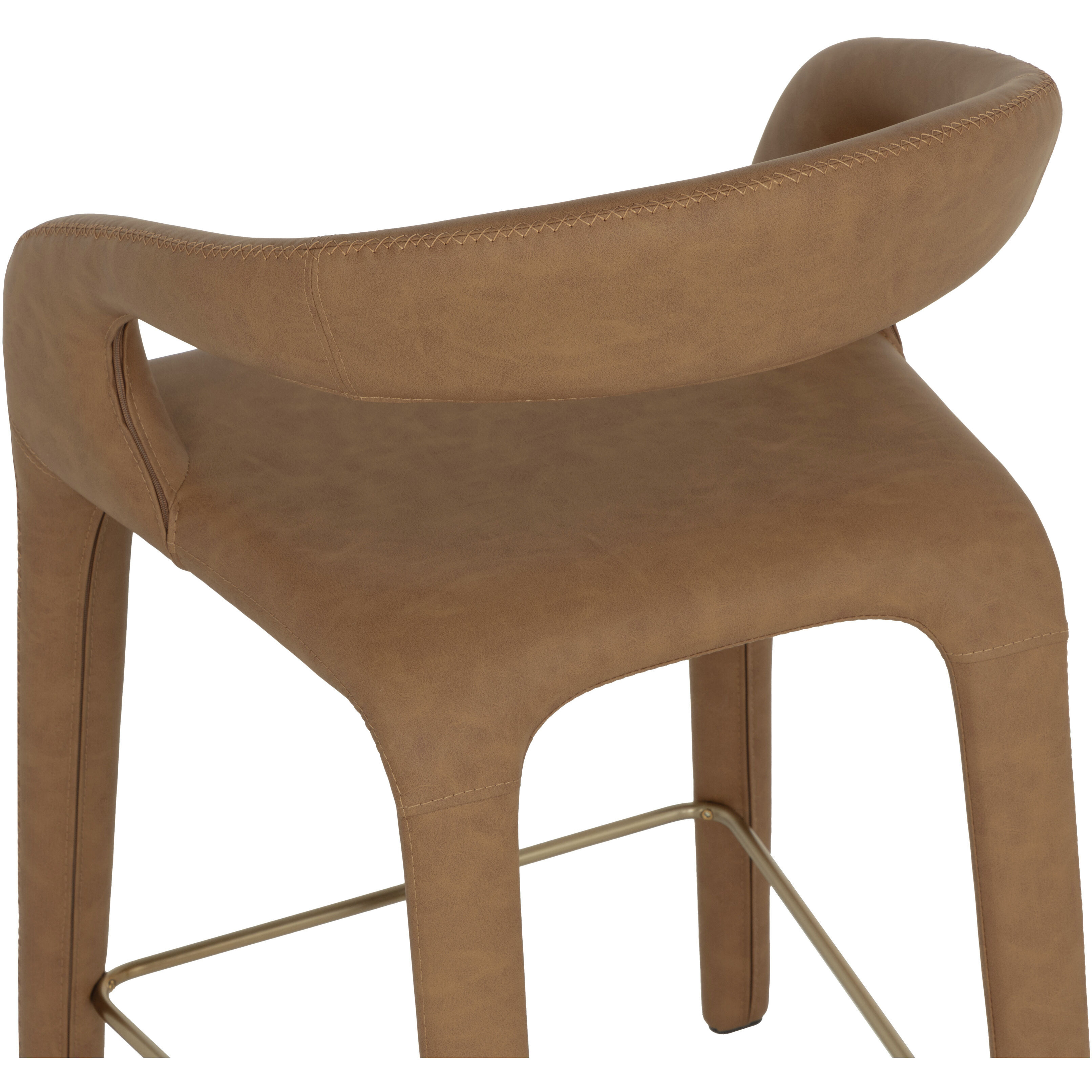 Atika 37 inch Milliken Cognac Counter Stool